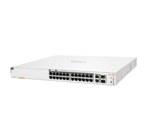 HPE Aruba Networking Aruba Instant On 1960 24G 20p Class4 4p Class6 PoE 2XGT 2SFP+ 370W (x2) Managed L2+ Gigabit Ethernet (10/100/1000) Power over Ethernet (PoE) 1U White