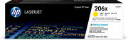 HP 206X YELLOW TONER - HIGH YIELD - APPROX 2.45K PAGES - FOR M283, M255 PRINTERS