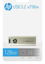 HP x796w USB flash drive 128 GB USB Type-A 3.2 Gen 2 (3.1 Gen 2) Silver