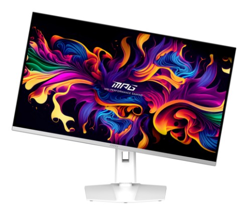 MSI MPG 321URXW QD-OLED computer monitor 80 cm (31.5") 3840 x 2160 pixels 4K Ultra HD White