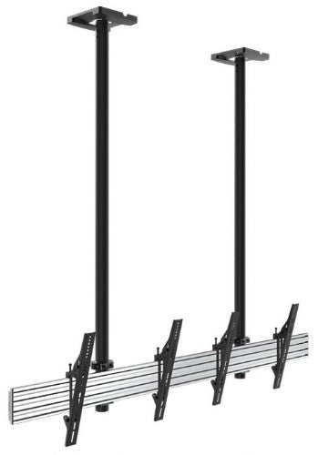 Atdec ADBS-2X1-17T2C signage display mount Black, Silver