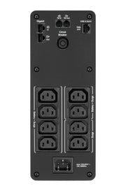 APC Back-UPS Pro, 1200VA/720W, Tower, 230V, 8x IEC C13 outlets, Sine Wave, AVR, USB Type A + C ports, LCD, User Replaceable Battery