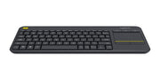 Logitech 920-007165 keyboard TV RF Wireless English Black