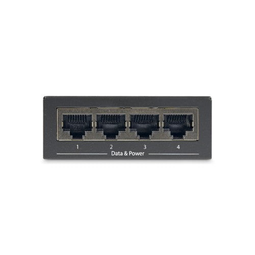 StarTech.com 4-Port Gigabit Midspan - PoE+ Injector - 802.3at/af - TAA