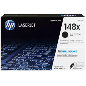 HP 148X BLACK TONER - HIGH YIELD. APPROX 9.5K PAGES - FOR 4001, 4101 SERIES PRINTERS