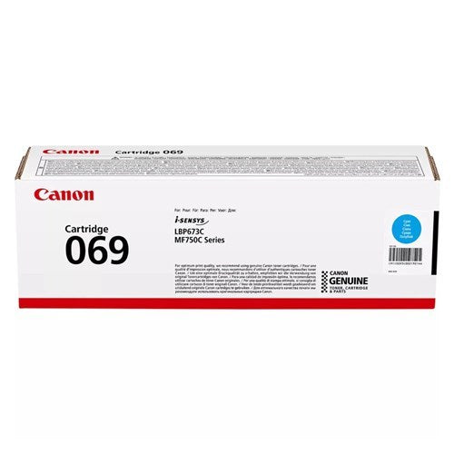 Canon CART069C CYAN TONER FOR MF756Cx LBP674Cx 1.9K PAGE YIELD