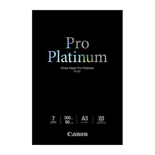 Canon PT-101 Pro Platinum Photo Paper A3 - 20 Sheets