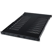 StarTech.com 1U Adjustable Vented Server Rack Mount Shelf - 175lbs - 19.5 to 38in Adjustable Mounting Depth Universal Tray for 19" AV/ Network Equipment Rack - 27.5in Deep - TAA