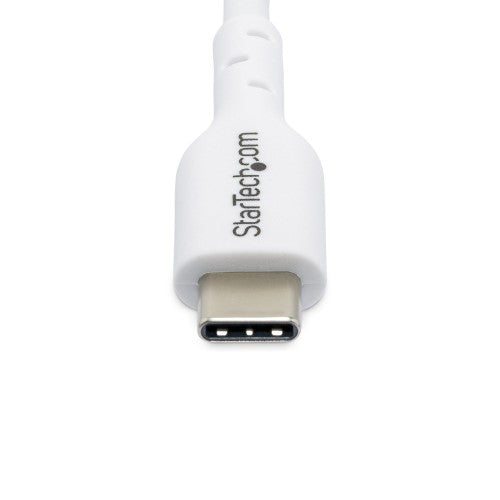 StarTech.com 6.6ft (2m) USB-C Charging Cable, Charge & Sync, 60W (3A) PD, USB 2.0 Laptop Charger Cable - White USB C Charging Cord