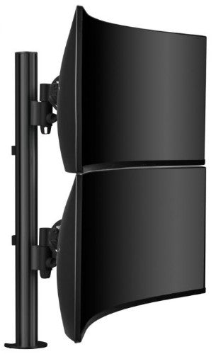 Atdec AWMS-2-LTH75-H-B monitor mount / stand Black Desk