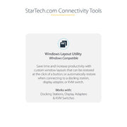 StarTech.com USB-C to Dual Displayport 1.4 Adapter, USB Type-C Multi-Monitor MST Hub, Dual 5K 60Hz DP Laptop Display Extender / Splitter, HDR, Extra-Long Built-In Cable - Windows Only