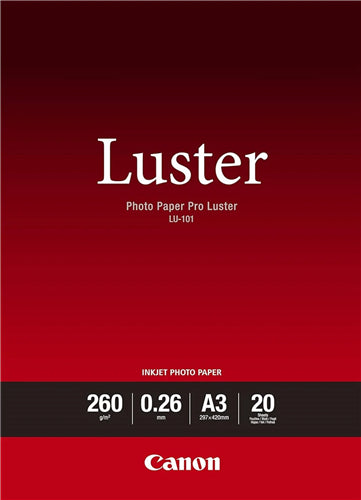 Canon LU-101 Luster Photo Paper Pro A3 - 20 Sheets