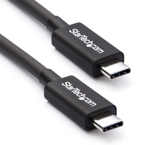 StarTech.com 50cm (1.6ft) Thunderbolt 3 Cable, 40Gbps, 100W PD, 4K/5K, Thunderbolt Certified, Compatible with Thunderbolt 4/USB 3.2/DisplayPort