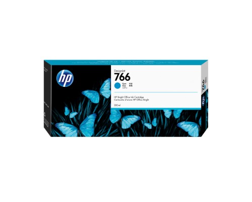 HP 766 300-ml Cyan DesignJet Ink Cartridge