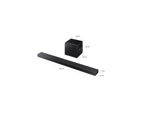 Samsung HW-QS700F/XY soundbar speaker Black 3.1.2 channels