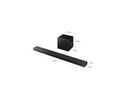 Samsung HW-QS700F/XY soundbar speaker Black 3.1.2 channels