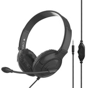 Verbatim Headset with Noise Cancelling Mic Wired Head-band Calls/Music Black