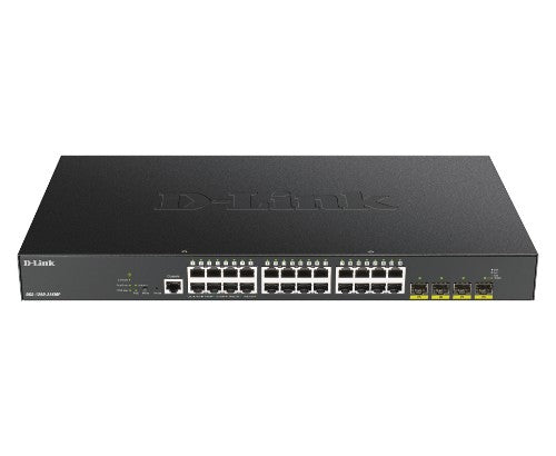 D-Link 24-port Gigabit PoE Smart Managed Switch with 4x 10G SFP+, 370Watts