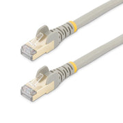 StarTech.com 10m CAT6a Ethernet Cable - 10 Gigabit Shielded Snagless RJ45 100W PoE Patch Cord - 10GbE STP Network Cable w/Strain Relief - Grey Individually Tested/Wiring is UL Certified/TIA