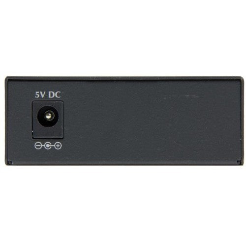 StarTech.com Multi-Mode (MM) LC Fiber Media Converter for 10/100/1000 Networks, Standalone Gigabit Ethernet to LC Converter, SFP Transceiver Included, 850nm, 550m - TAA