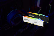Kingston Technology FURY Beast 32GB 6000MT/s DDR5 CL30 DIMM (Kit of 2) White RGB EXPO