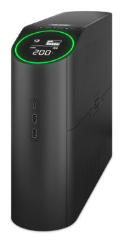 APC Back-UPS Pro for Gaming, 2200VA/1320W, Tower, 230V, 2x UK and 2x IEC C13 outlets, RGB Lights, Pure Sine Wave, Arctic (White)