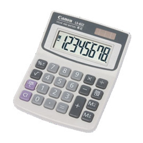 CANON LS82ZBL 8 DIGIT DUAL POWER ANGLED DISPLAY