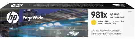 HP 981X High Yield Yellow Original PageWide Cartridge
