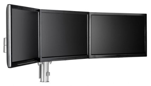 Atdec AWMS-3-13714-F-S monitor mount / stand 61 cm (24") Silver Desk