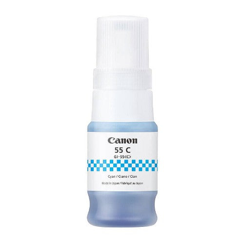 Canon GI-55 CYAN INK BOTTLE FOR GX1060 / GX2060 - 3K PAGE YIELD
