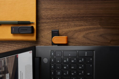 Kingston Technology DataTraveler 256GB Portable USB 3.2 Gen 1 Exodia S (Black/Orange)