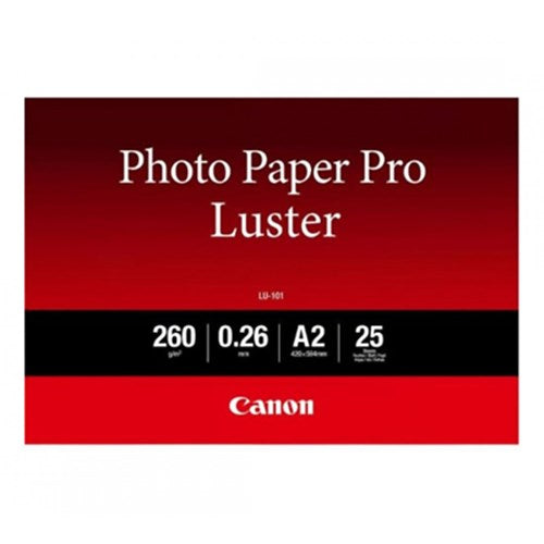 Canon LU-101 Luster Photo Paper Pro A2 - 25 Sheets