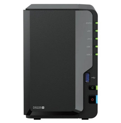 Synology DiskStation DS225+ 2 Bay NAS Desktop Intel® Celeron® J4125 2 GB DDR4 Synology DSM Black