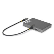 StarTech.com USB-C to Quad-Monitor Workstation Adapter, 4K 60Hz HDMI, 140W PD Passthrough for Laptop Charging, USB Port for Wireless Keyboard / Mouse, TAA
