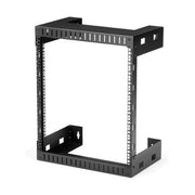 StarTech.com 2-Post 12U Heavy-Duty Wall-Mount Network Rack, 19" Open Frame Server Rack, 12" Deep, Wall Mount Data Rack for IT / AV / Patch Panel / Computer Equipment - Cage Nuts & Screws Included