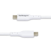 StarTech.com 6.6ft (2m) USB-C Charging Cable, Charge & Sync, 60W (3A) PD, USB 2.0 Laptop Charger Cable - White USB C Charging Cord