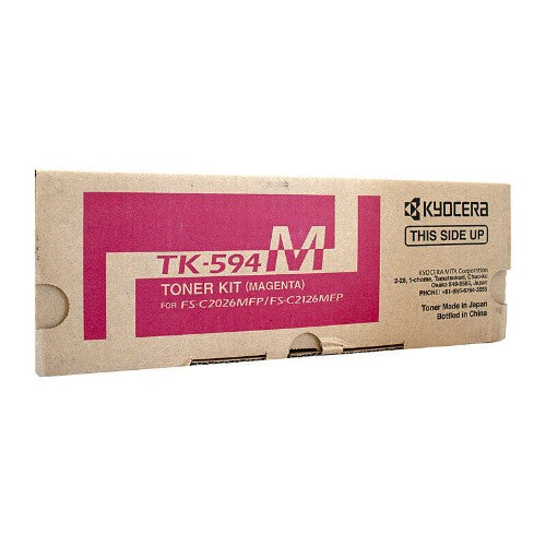 KYOCERA TK-594M Magenta Toner for FS-C2126MFP/FS-C2026MFP/M6526CIDN (5,000 Yield)