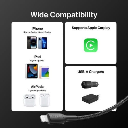 Belkin BoostCharge Pro 1 m Black