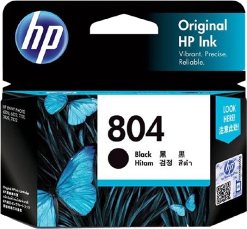 HP 804 BLK INK CART 200 PAGES FOR HP ENVY 6220 6222 7120 7820 7822