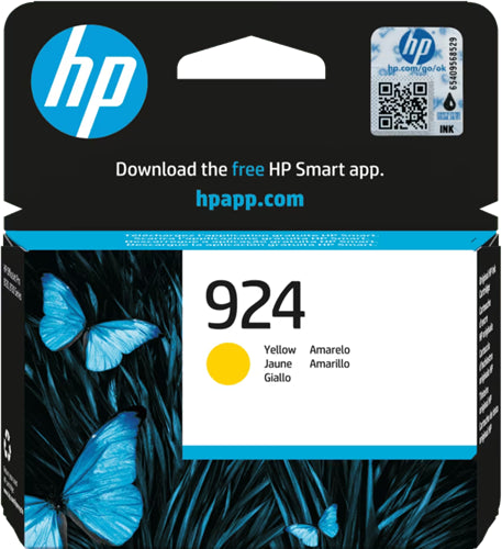 HP 924 YELLOW ORIGINAL INK CART 400 PAGE YIELD FOR OJPRO 8139E 8138E 8120E 8120