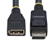 StarTech.com 10ft (3m) DisplayPort 1.4 Extension Cable, DP 1.4 Port Saver Cable, 8K 60Hz, DP Male to Female Extension Adapter Cord, DisplayPort Extension Cable, TPE Jacket, M/F