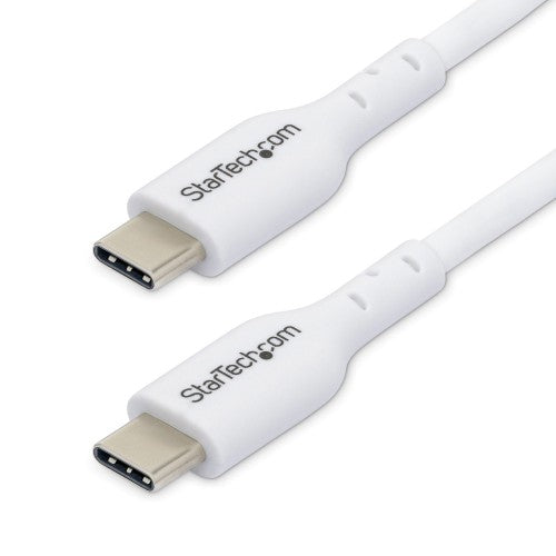 StarTech.com 6.6ft (2m) USB-C Charging Cable, Charge & Sync, 60W (3A) PD, USB 2.0 Laptop Charger Cable - White USB C Charging Cord