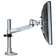 StarTech.com Desk Mount Monitor Arm - VESA or Apple iMac/Thunderbolt or Ultrawide Display up to 49" (30.9lb/14kg) - Articulating Height Adjustable Single Desktop Monitor Pole Mount - Clamp/Grommet - TAA