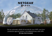 NETGEAR AX1800 wireless router Gigabit Ethernet Dual-band (2.4 GHz / 5 GHz) Black