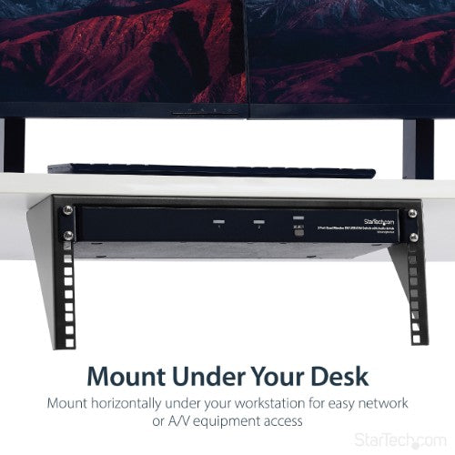 StarTech.com 4U 19in Steel Vertical Wall Mount Equipment Rack Bracket - TAA