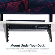 StarTech.com 4U 19in Steel Vertical Wall Mount Equipment Rack Bracket - TAA