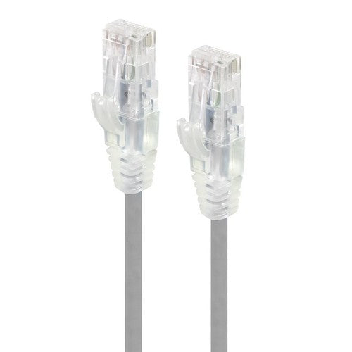 ALOGIC 3m Grey Series Alpha Ultra Slim Cat6 Network Cable, UTP, 28AWG