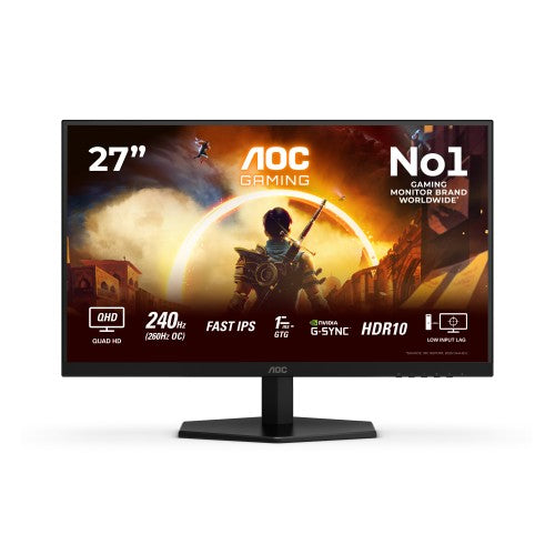 AOC G4 Q27G42ZE computer monitor 68.6 cm (27") 2560 x 1440 pixels Quad HD LCD Black, Red