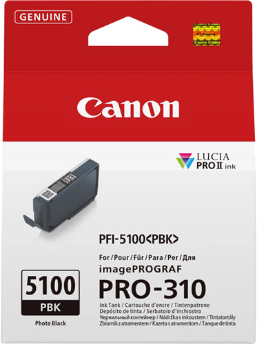 Canon INK TANK PFI-5100 PBK - INK CARTRIDGE FOR PRO-310