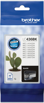 Brother LC436BK ink cartridge 1 pc(s) Original High (XL) Yield Black